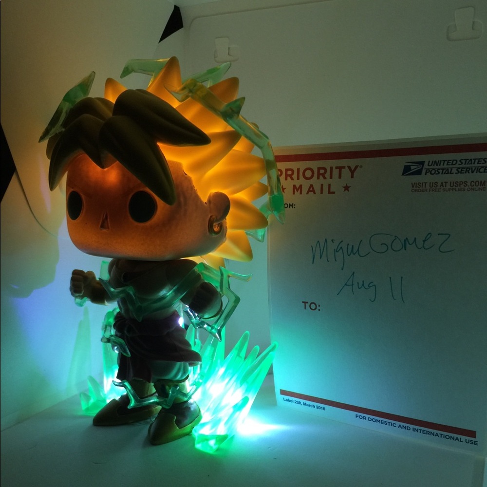 Funko pop Broly 6inch Custom LED Light Up